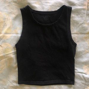 brandy melville black tank top - one size women’s extra small